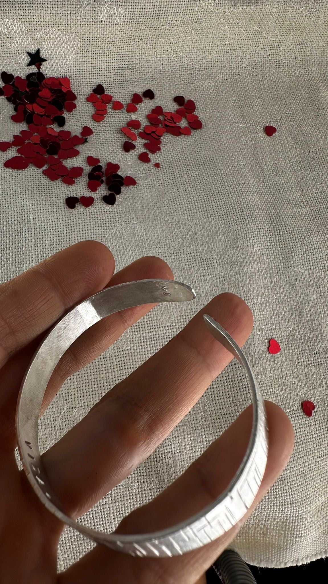 Pulsera Plata Cuadriculas