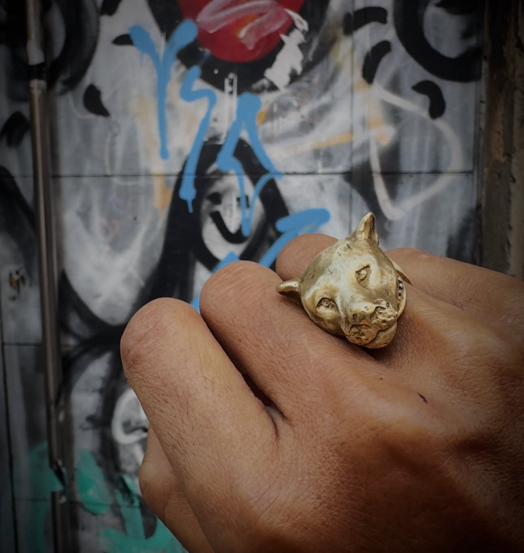 Anillo “TIGRA” dorada