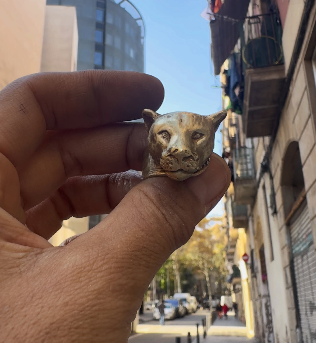 Anillo “TIGRA” dorada