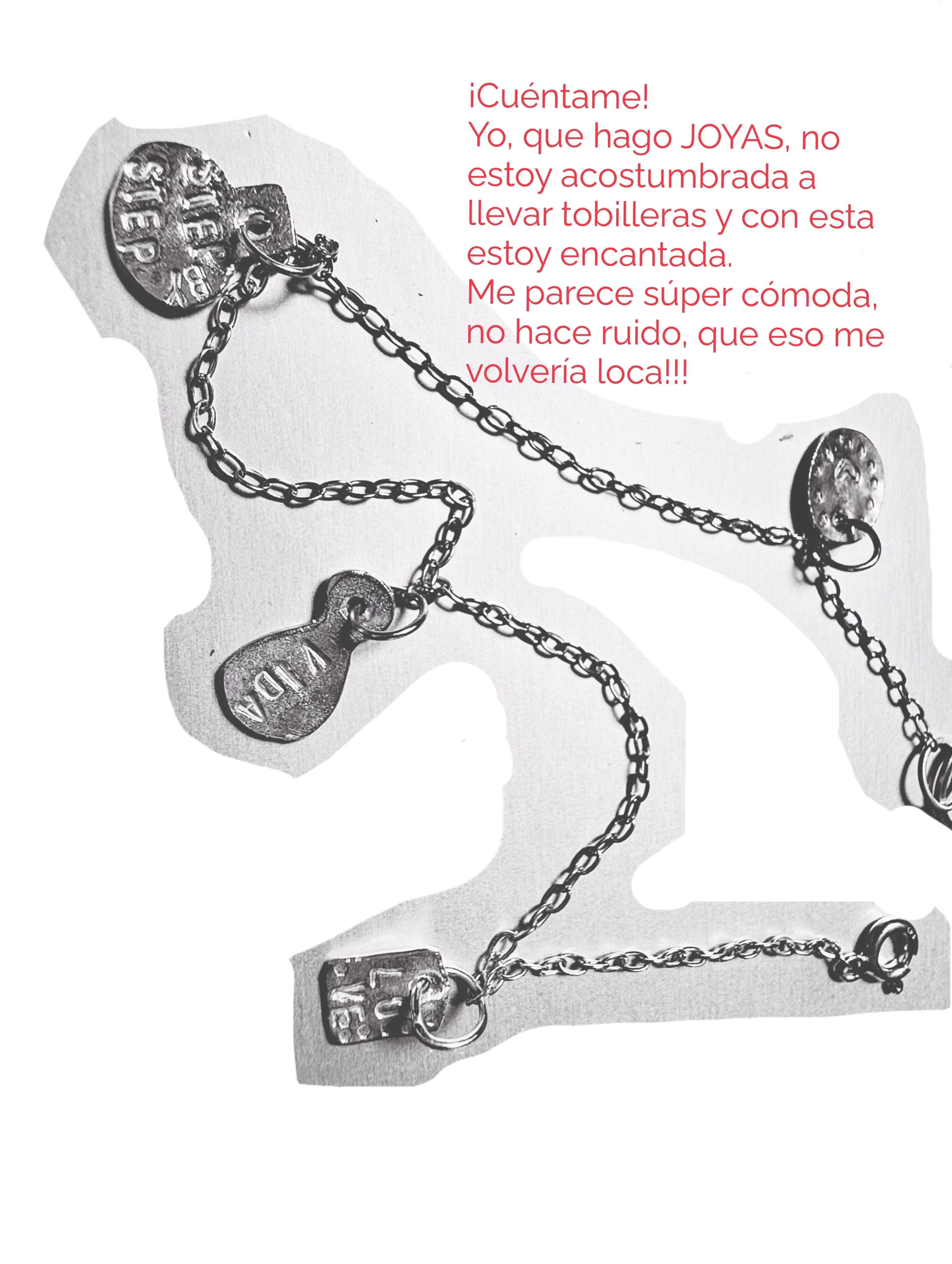 Tobillera de amuletitos.