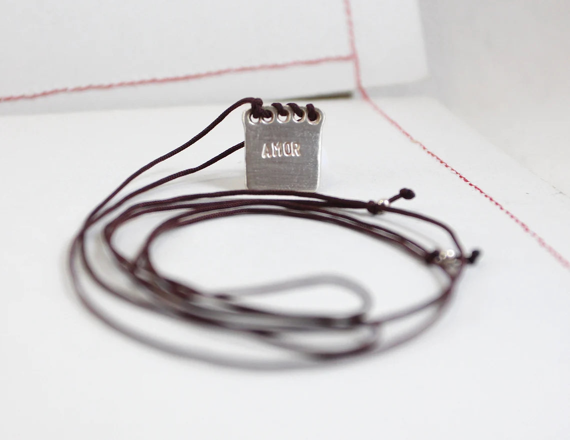 AMOR Silver Amulet