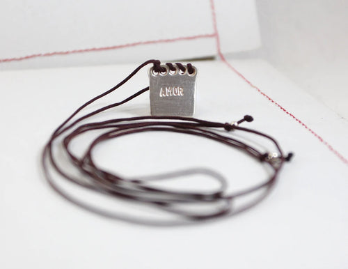 AMOR Silver Amulet