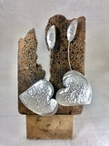 CORAZONES COLGANTES PLATA