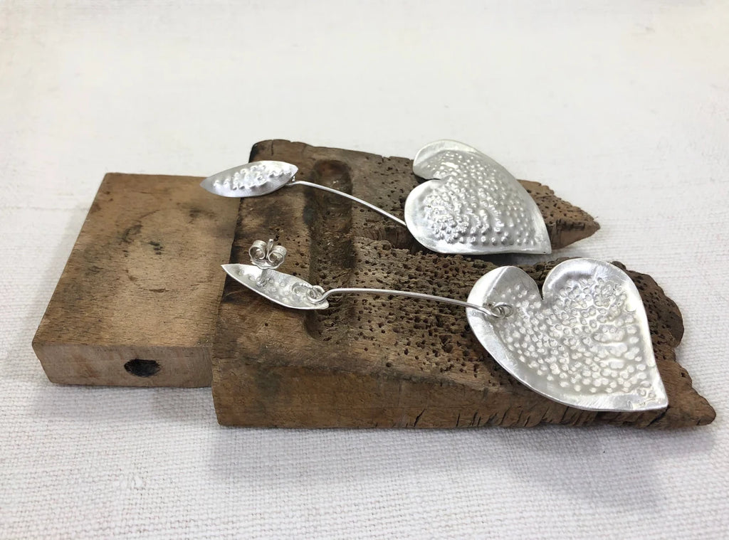 CORAZONES COLGANTES PLATA