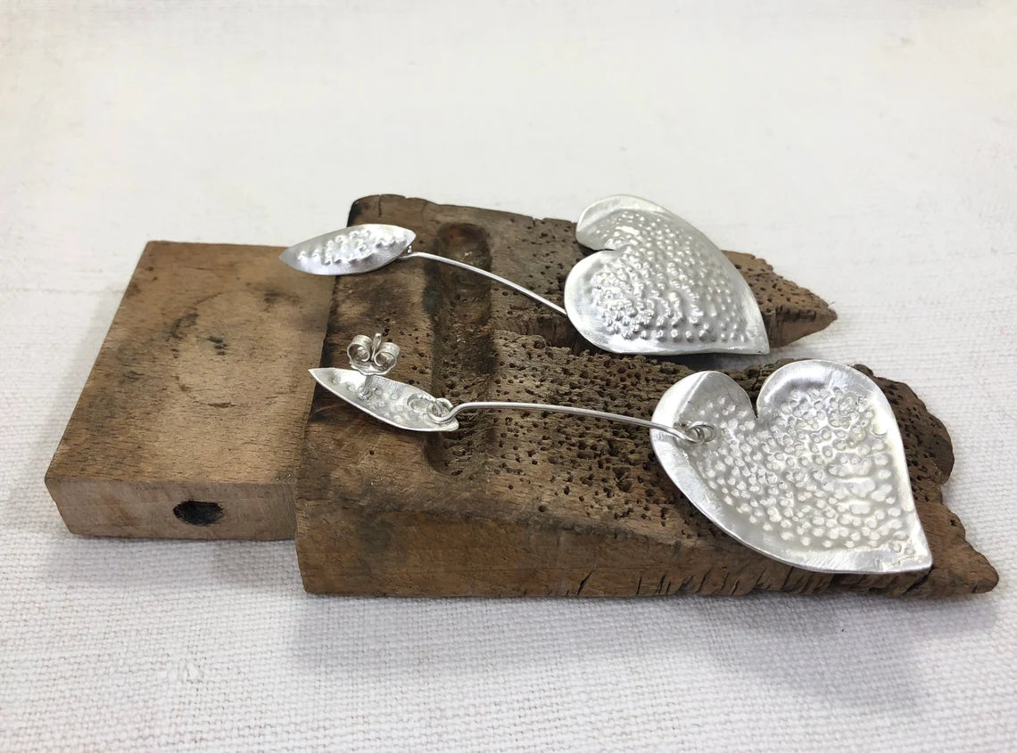 CORAZONES COLGANTES PLATA