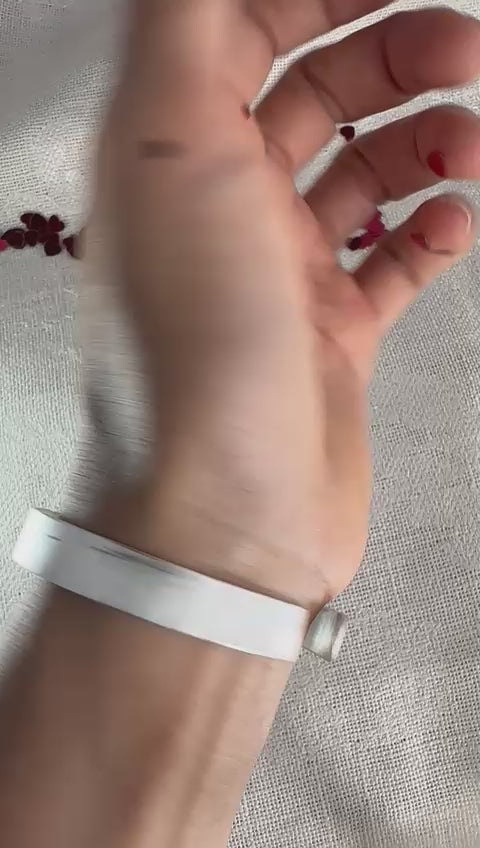 Pulsera Plata Cuadriculas