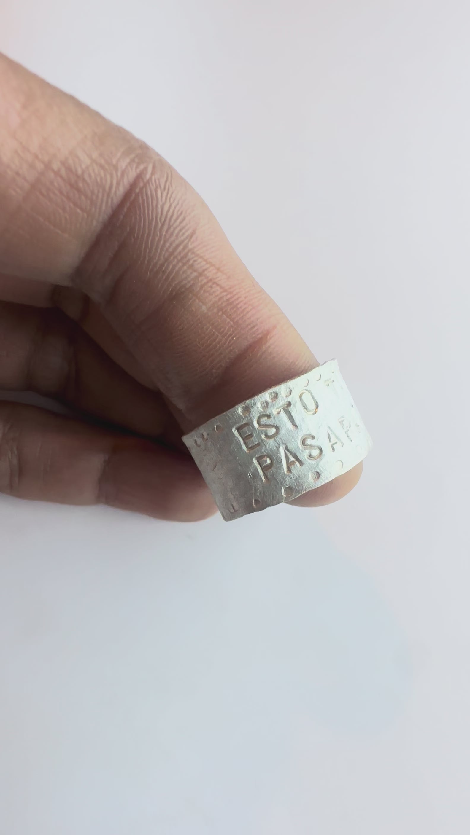 Anillos con texto